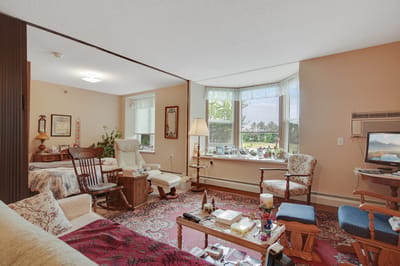 Cozy interior view of a resident room with furnishings