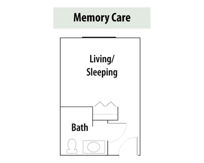 Floor plan for Memory Care unit