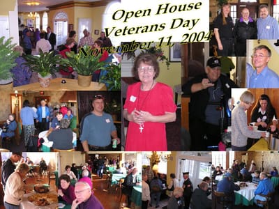 Residents and staff enjoying an open house event