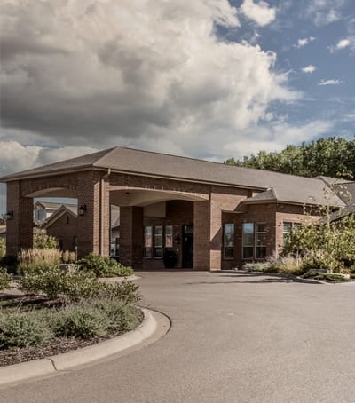 Front entrance of Boden Senior Living facility