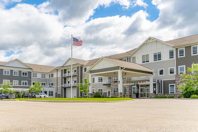 Exterior view of Mill City Senior Living facility