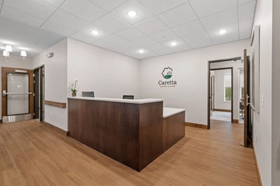 Reception area of Caretta Senior Living Maplewoo