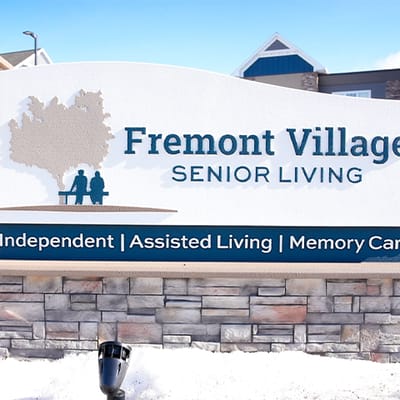 Fremont Village Senior Living facility sign