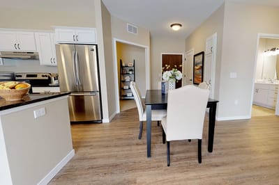 Bright and modern interior of a resident unit