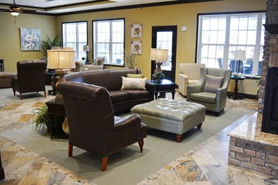 Common area with comfortable seating and natural light