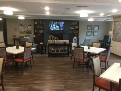 Interior common area of a senior living facility