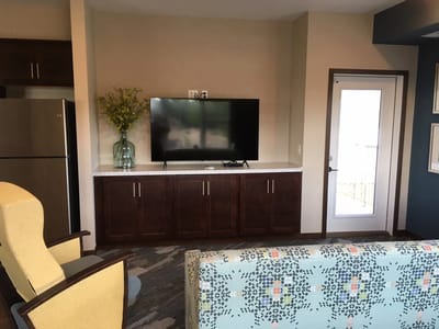 Cozy interior with a couch and television