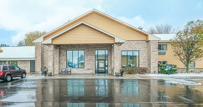 Front exterior view of Peaceful Lodge facility