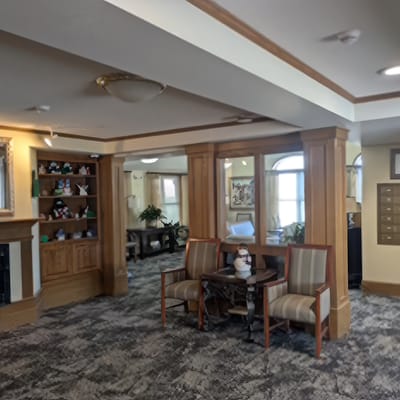 Interior common area with seating and decor