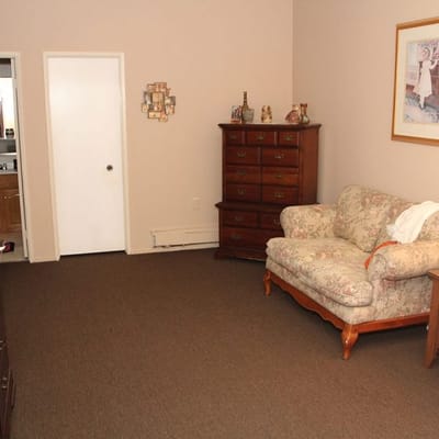 Cozy interior of a resident's room