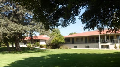 Exterior view of the assisted living facility grounds