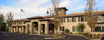 Exterior view of a nursing home facility