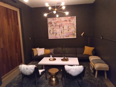 Cozy common area with modern decor