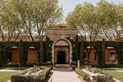 Exterior view of Villa Siena with lush landscaping.