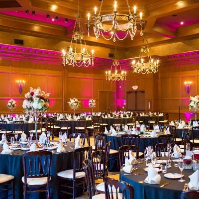 Elegant dining setup for an event