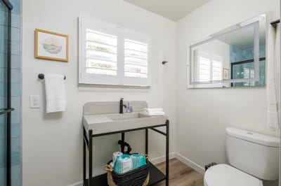 Modern bathroom with minimalist design