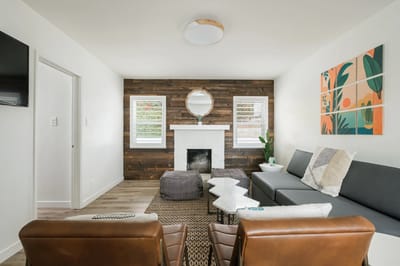 Cozy common area with seating and decor