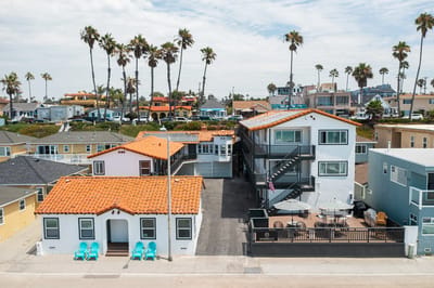 Aerial view of Marbella Anaheim facility exterior.