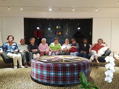 Group of residents sitting in a common area