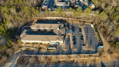 Aerial view of Ivy Springs Senior Living facility