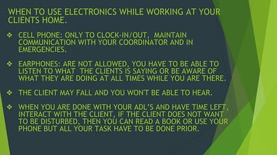 Guidelines for using electronics at work