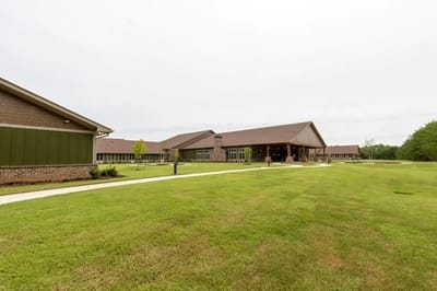 Exterior view of the facility grounds and building