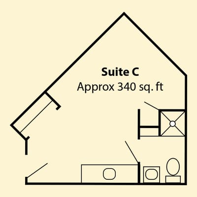 Floor plan of Suite C