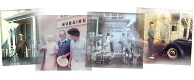 Residents and staff enjoying activities outdoors