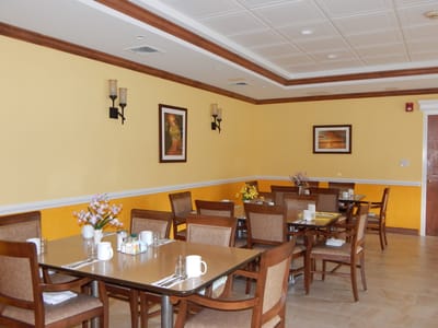 Dining room with tables and decor