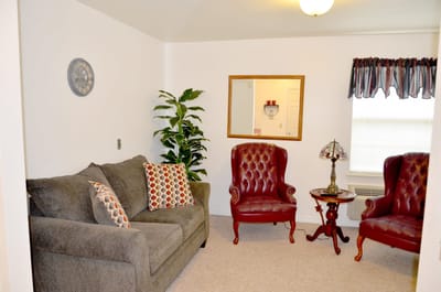 Welcoming living room with cozy seating
