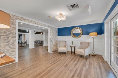 Interior common area with seating and decor