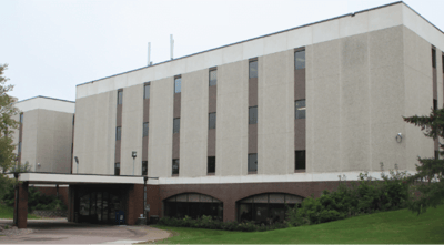 Exterior view of the facility building.