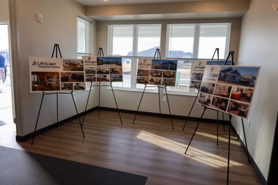 Interior display showcasing LifeScape facilities
