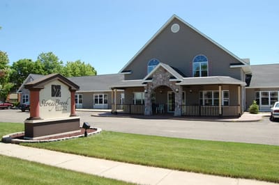 Exterior view of StoneyBrook Suites building