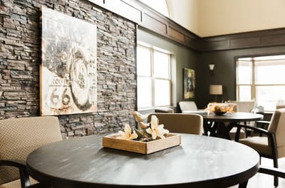 Interior common area with seating and decor
