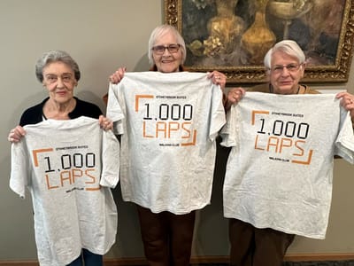 Residents participating in the 1,000 Laps challenge