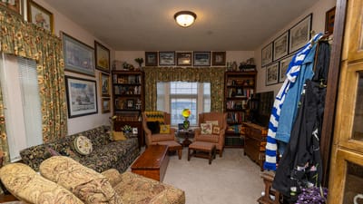 Cozy common area with comfortable seating and decor.