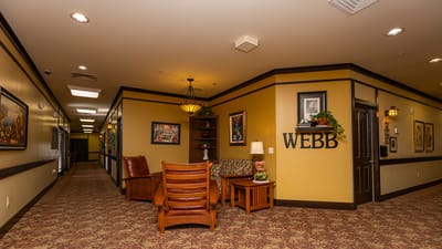 Interior common area with seating and decor