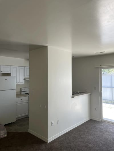 Interior view of a kitchen area