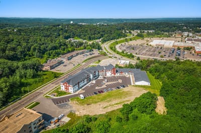 Aerial view of Caretta Senior Living Bellevue facility.