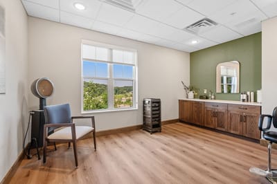 Well-lit interior room with modern decor.