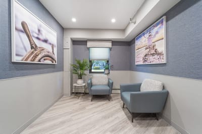 Cozy common area with comfortable seating and decor