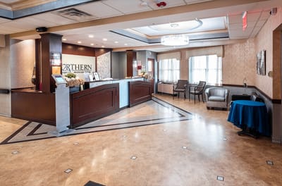 Interior lobby area of Northern Manor facility