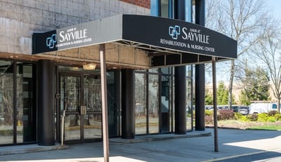 Entrance of the Luxor at Sayville Rehabilitation & Nursing Center