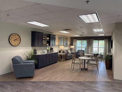Common area with comfortable seating and decor
