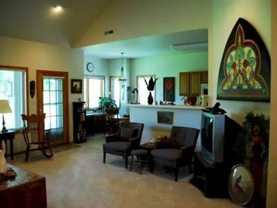 Inviting common area with seating and decor