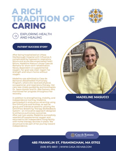 Patient success story with a smiling resident