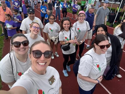 Staff and participants at a community event.