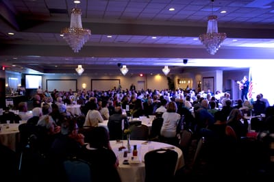 Large gathering of people at a community event