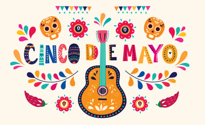 Colorful Cinco de Mayo celebration graphic